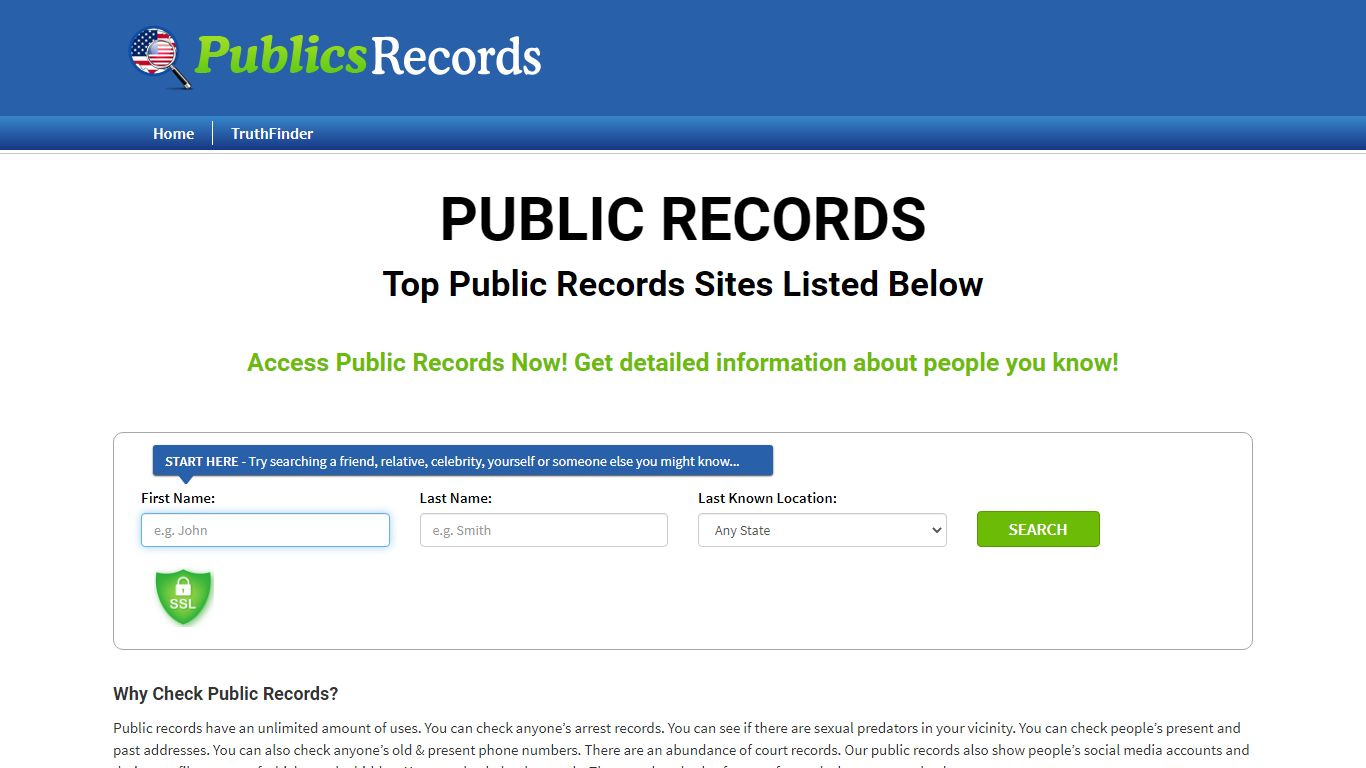 Top Public Records Sites for searching - Public Records Reviews